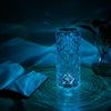 Crystal Diamond Night Light Rechargeable Lamp - Touch Control Color Changing LED
