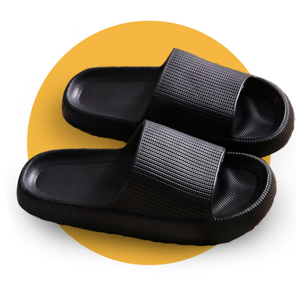 Amazon.com | 7777 Ultra-Soft Slippers, Super Soft Home Slippers, Pillow  Slides, Black-b, 5-7 | Slippers